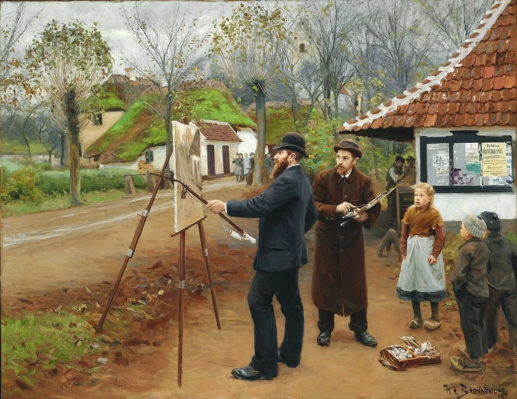 Il pittore a Aasum Smedje, 1893